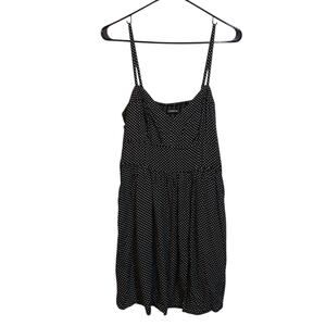 Express Black and White Polka Dot Mini Sweetheart Neck Dress Size M